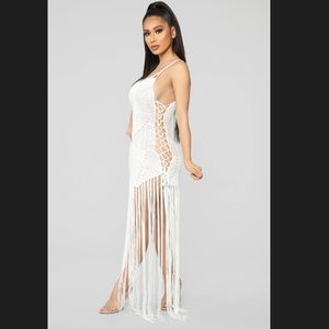Fashion Nova Swim - FASHION NOVA - MIA CROCHET DRESS - WHITE - NWT Fashion Nova Swim - FASHION NOVA - MIA CROCHET DRESS - WHITE - NWT